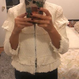 BRAND NEW WITH TAGS XS Zara Fringe Jacket